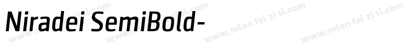 Niradei SemiBold字体转换